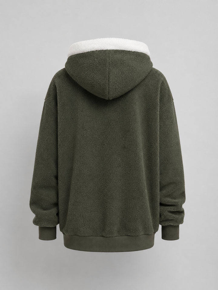 Willow | Womens Oversized Full-Zip Sherpa Hoodie