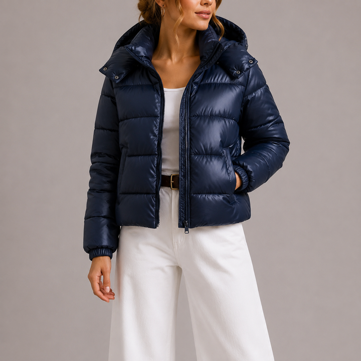 Avery | Hooded Zip Puffer Jacket Relaxed Fit