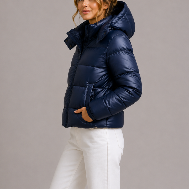 Avery | Womens Hooded Zip Puffer Jacket