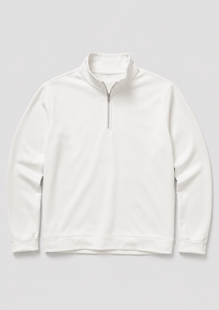 Mens quarter-zip pullover sweater, view 4