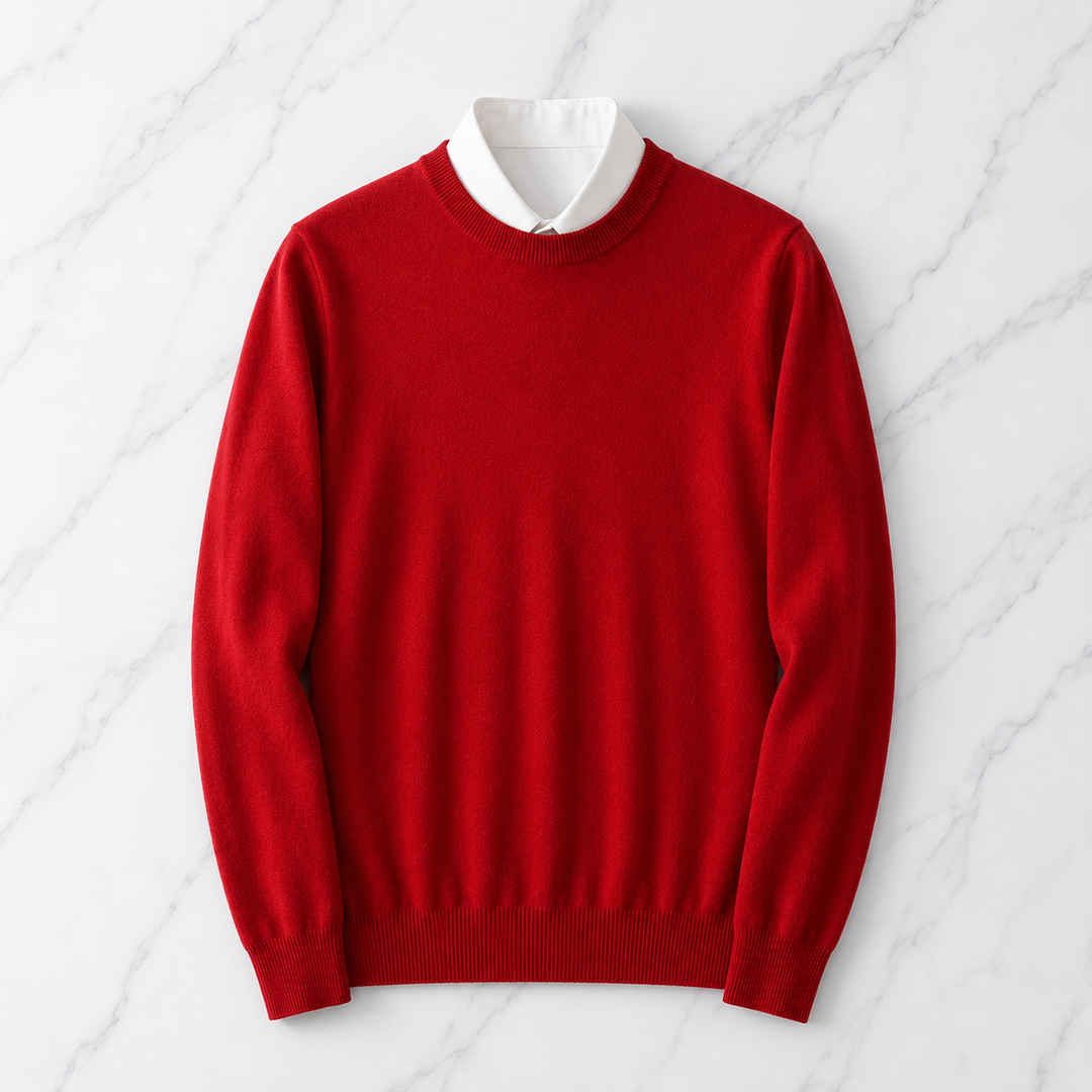 Nova | Lightweight Crewneck Knit Sweater Pull on Relaxed Fit