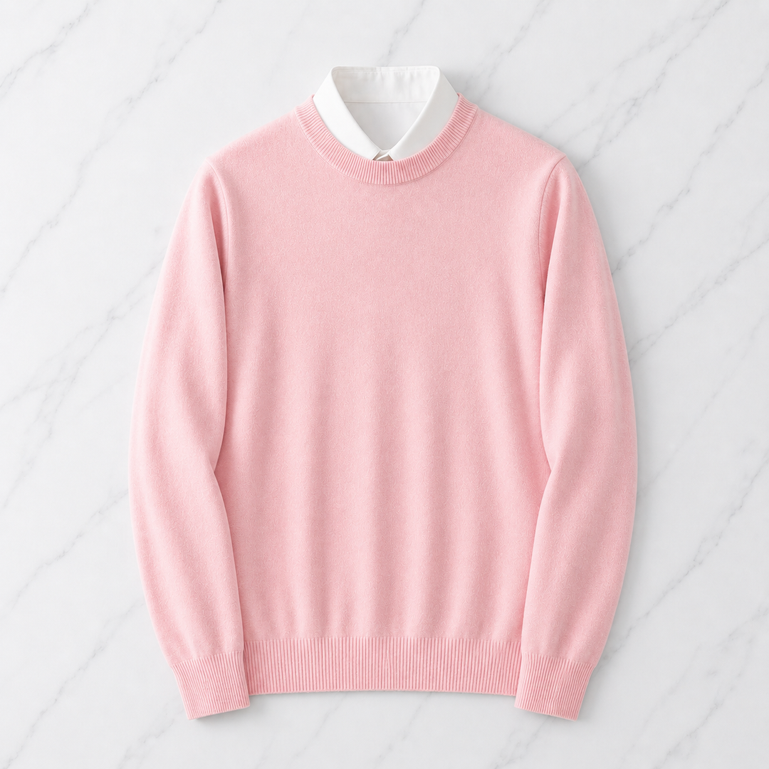 Nova | Lightweight Crewneck Knit Sweater Pull on Relaxed Fit