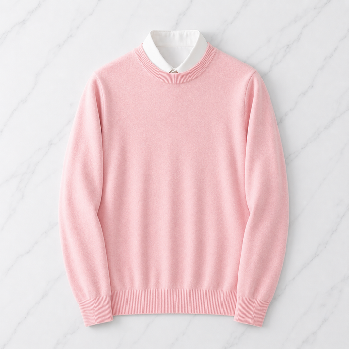 Nova | Lightweight Crewneck Knit Sweater Pull on Relaxed Fit