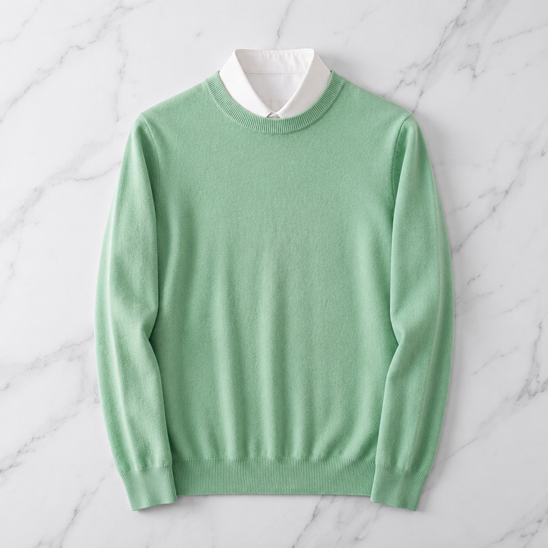 Nova | Lightweight Crewneck Knit Sweater Pull on Relaxed Fit