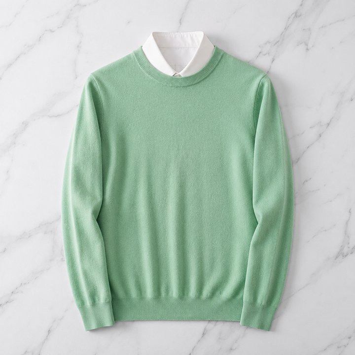 Nova | Lightweight Crewneck Knit Sweater Pull on Relaxed Fit