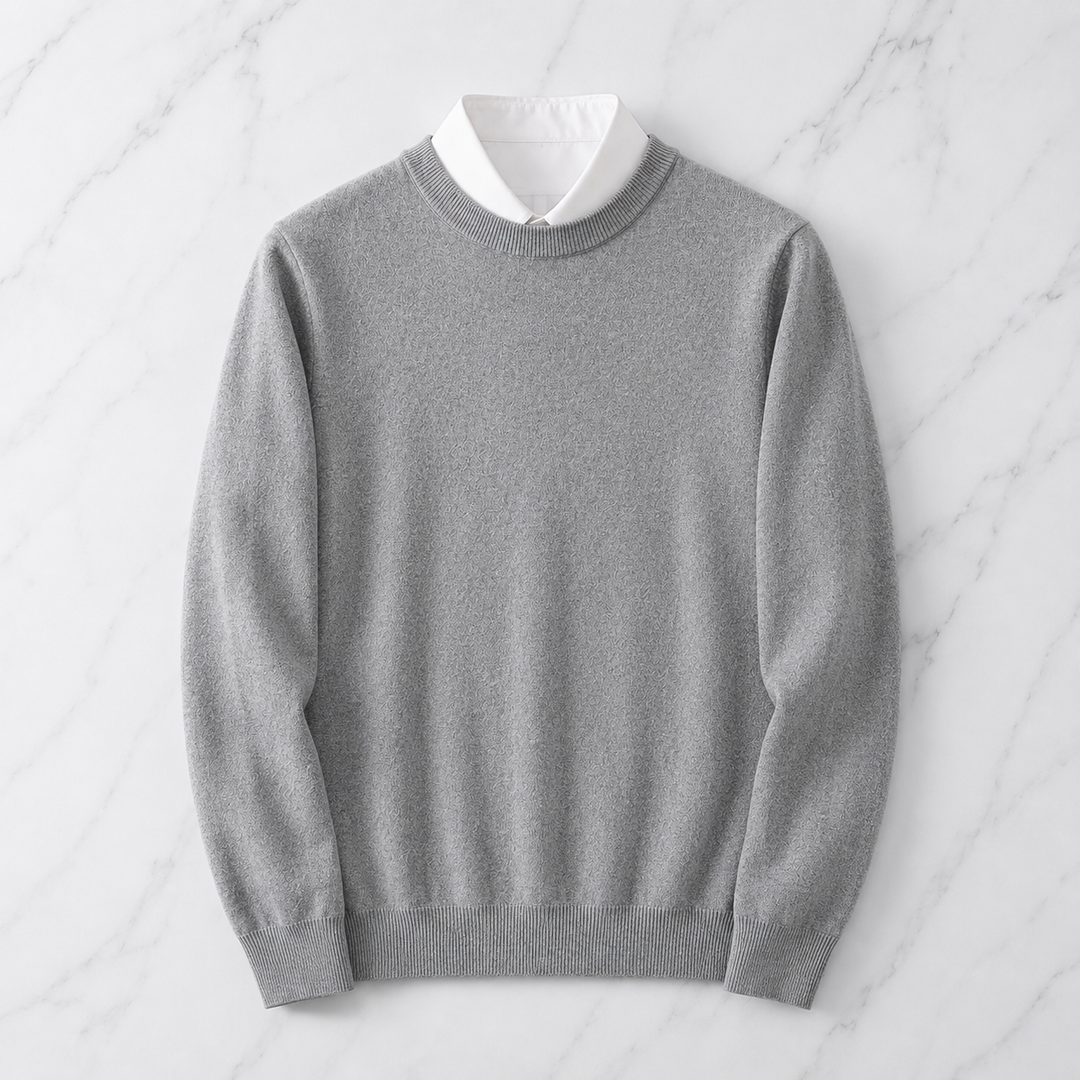 Nova | Lightweight Crewneck Knit Sweater Pull on Relaxed Fit
