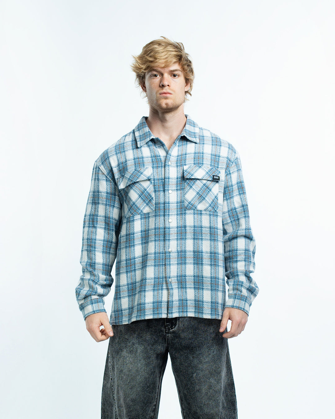Lars | Mens Plaid Flannel Overshirt Jacket