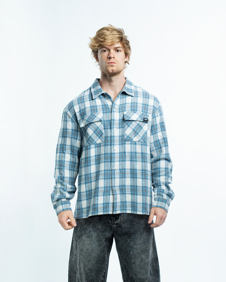 Lars | Mens Plaid Flannel Overshirt Jacket