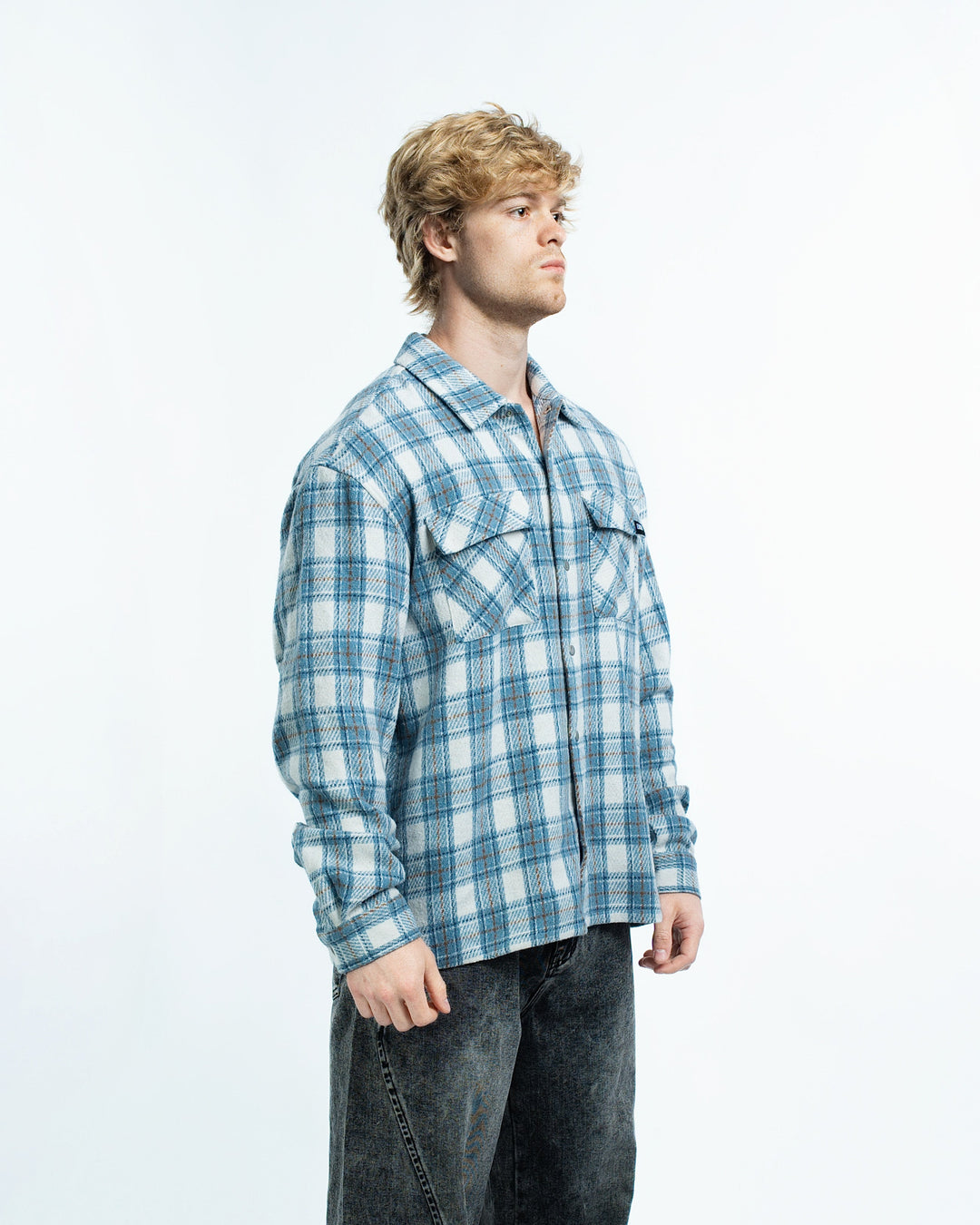 Lars | Mens Plaid Flannel Overshirt Jacket