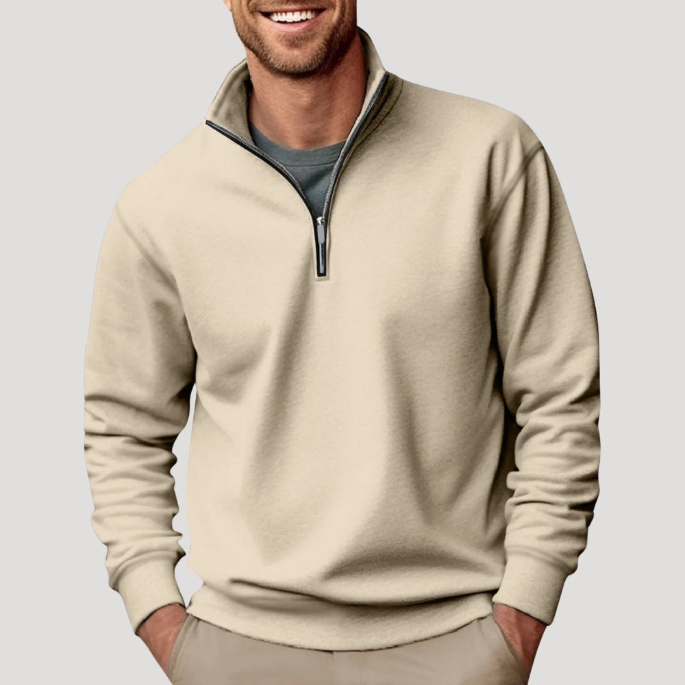 Noah mens quarter zip sweater