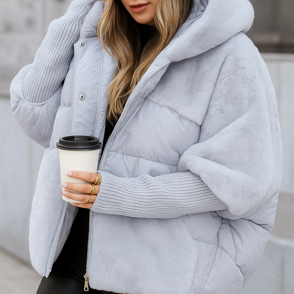Mara | Oversized Faux Fur Hooded Puffer Jacket