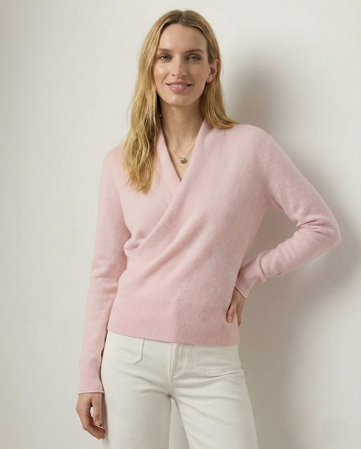 Ivy | Womens Wrap Sweater Long Sleeve Relaxed