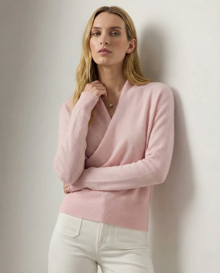 Ivy | Womens Wrap Sweater Long Sleeve Relaxed