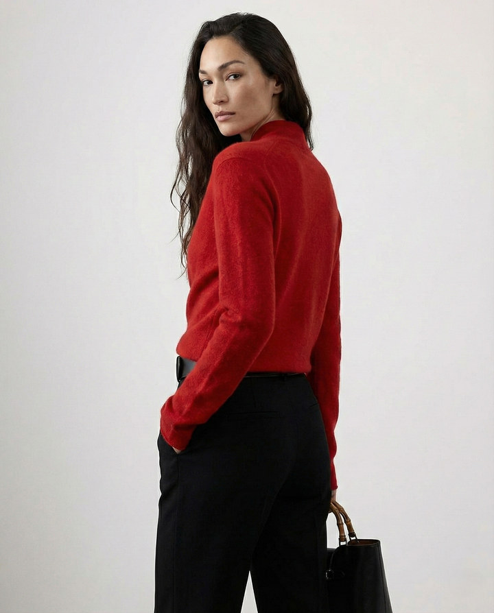 Ivy | Womens Wrap Sweater Long Sleeve Relaxed