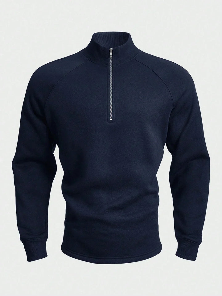 Taylor mens quarter zip fleece sweater