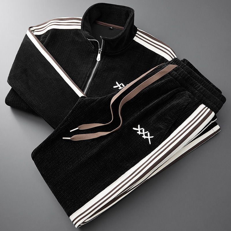 Oscar | Mens Corduroy Tracksuit Set Relaxed Full Zip