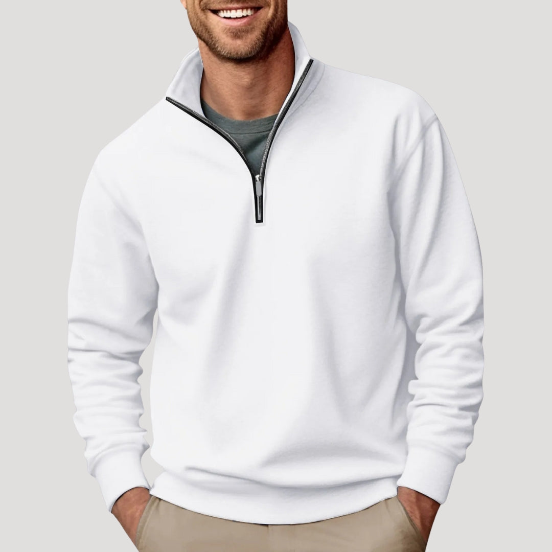 Noah mens quarter zip sweater
