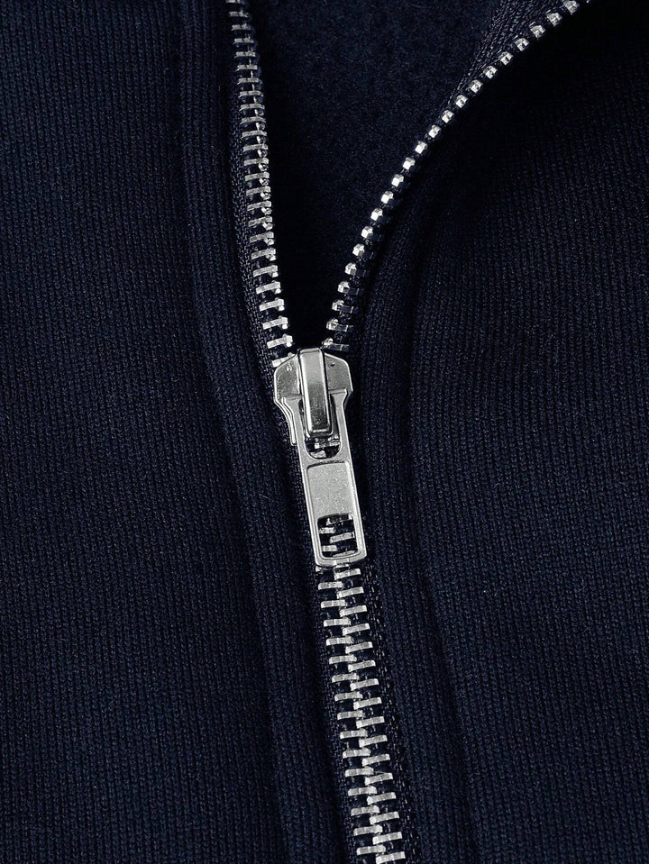 Taylor | Quarter Zip Fleece Relaxed Sweater Ribbed
