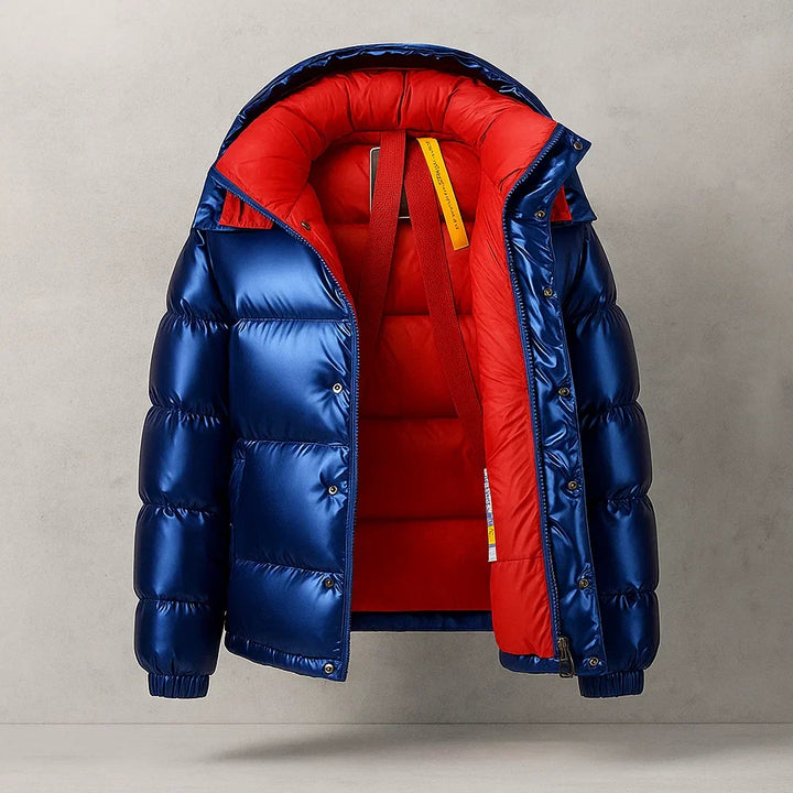 River | Mens Quilted Hooded Puffer Jacket