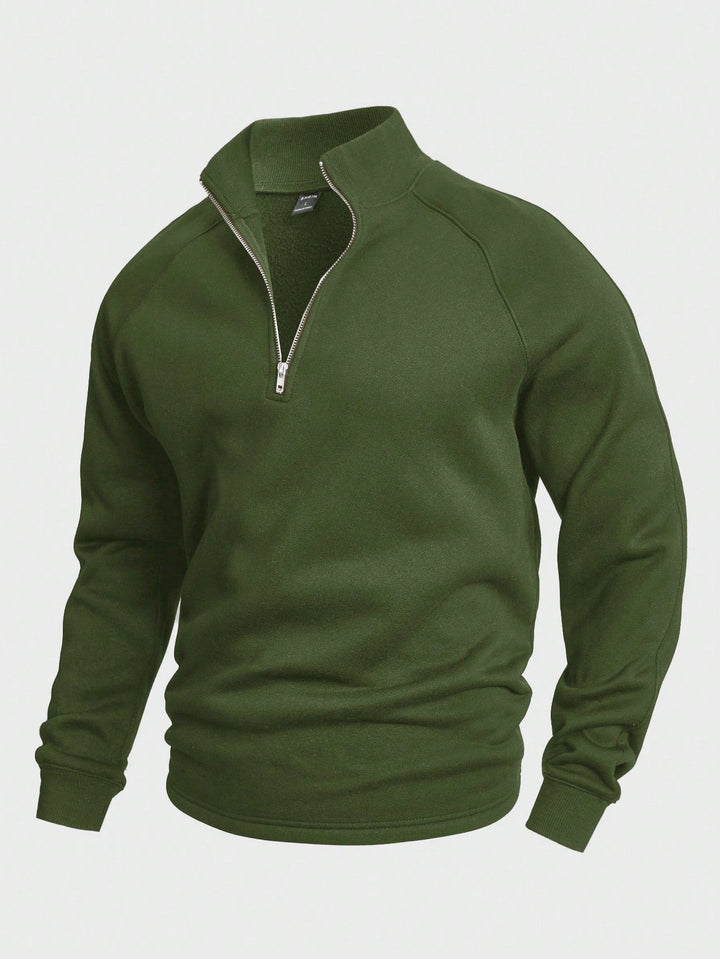 Taylor | Quarter Zip Fleece Relaxed Sweater Ribbed