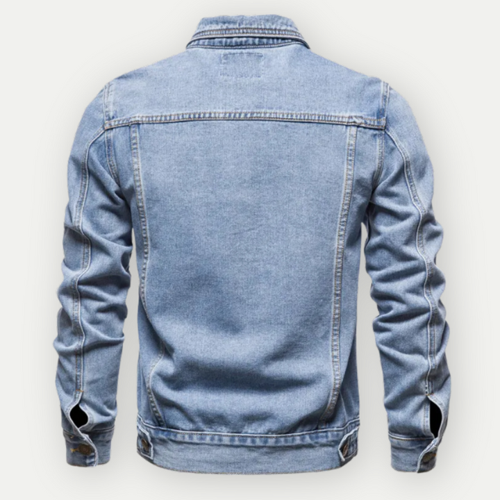 Mens classic denim jacket, view 4