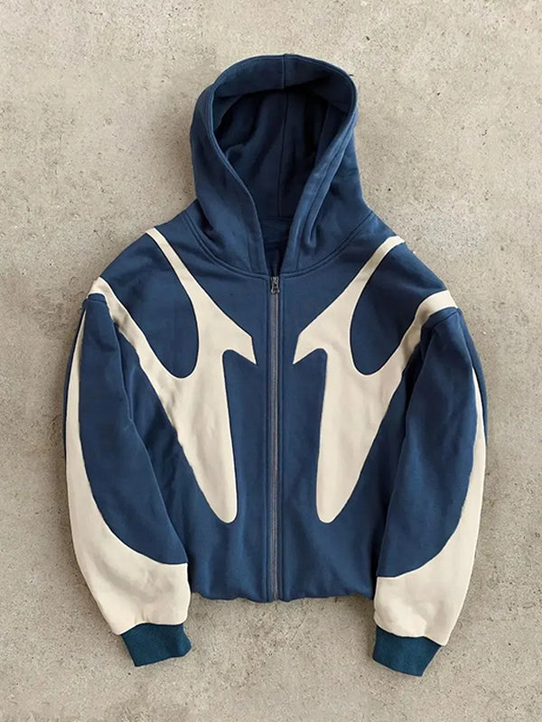 Taylor | Color Block Zip-Up Hoodie