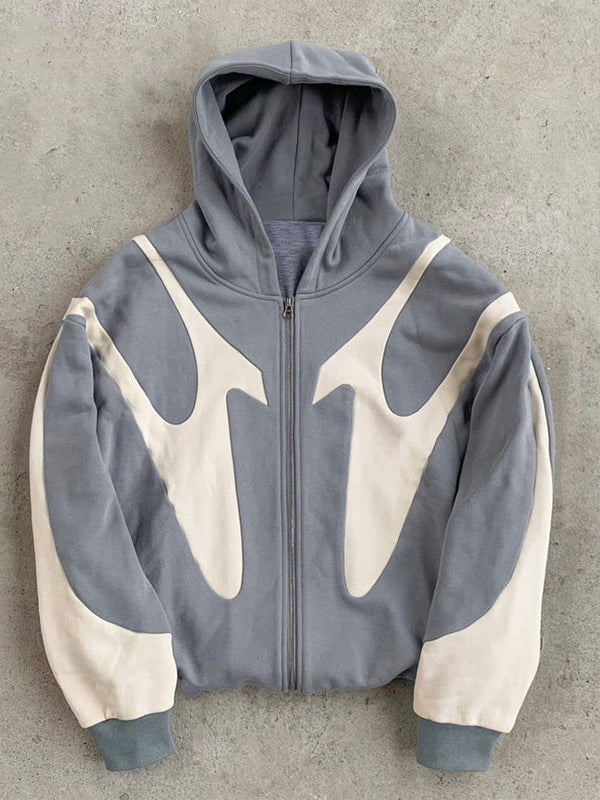 Taylor | Color Block Zip-Up Hoodie