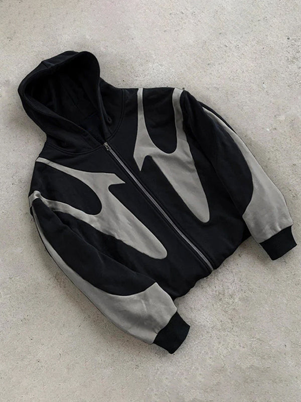 Taylor | Color Block Zip-Up Hoodie