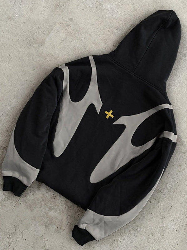 Taylor | Color Block Zip-Up Hoodie