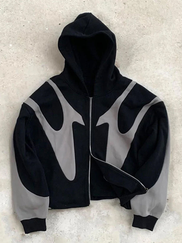 Taylor | Color Block Zip-Up Hoodie