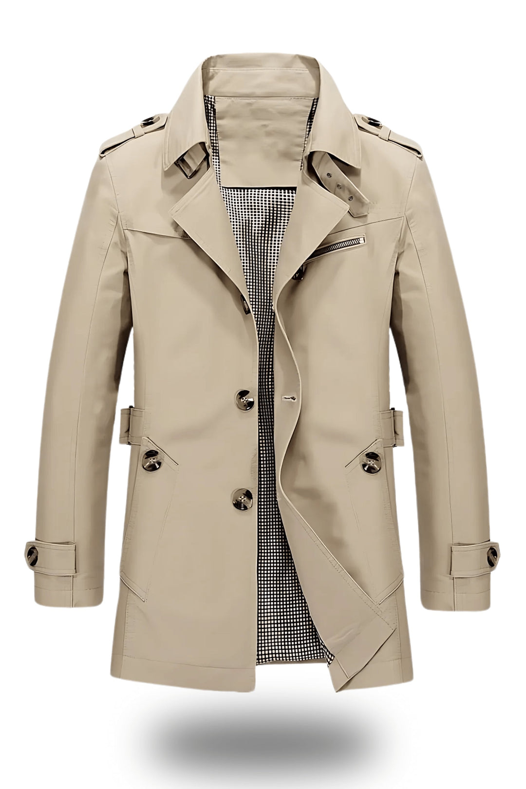 Hank | Mens Straight Trench Coat