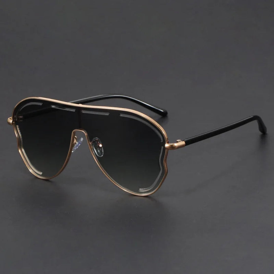 Jules | Oversized Aviator Shield Sunglasses