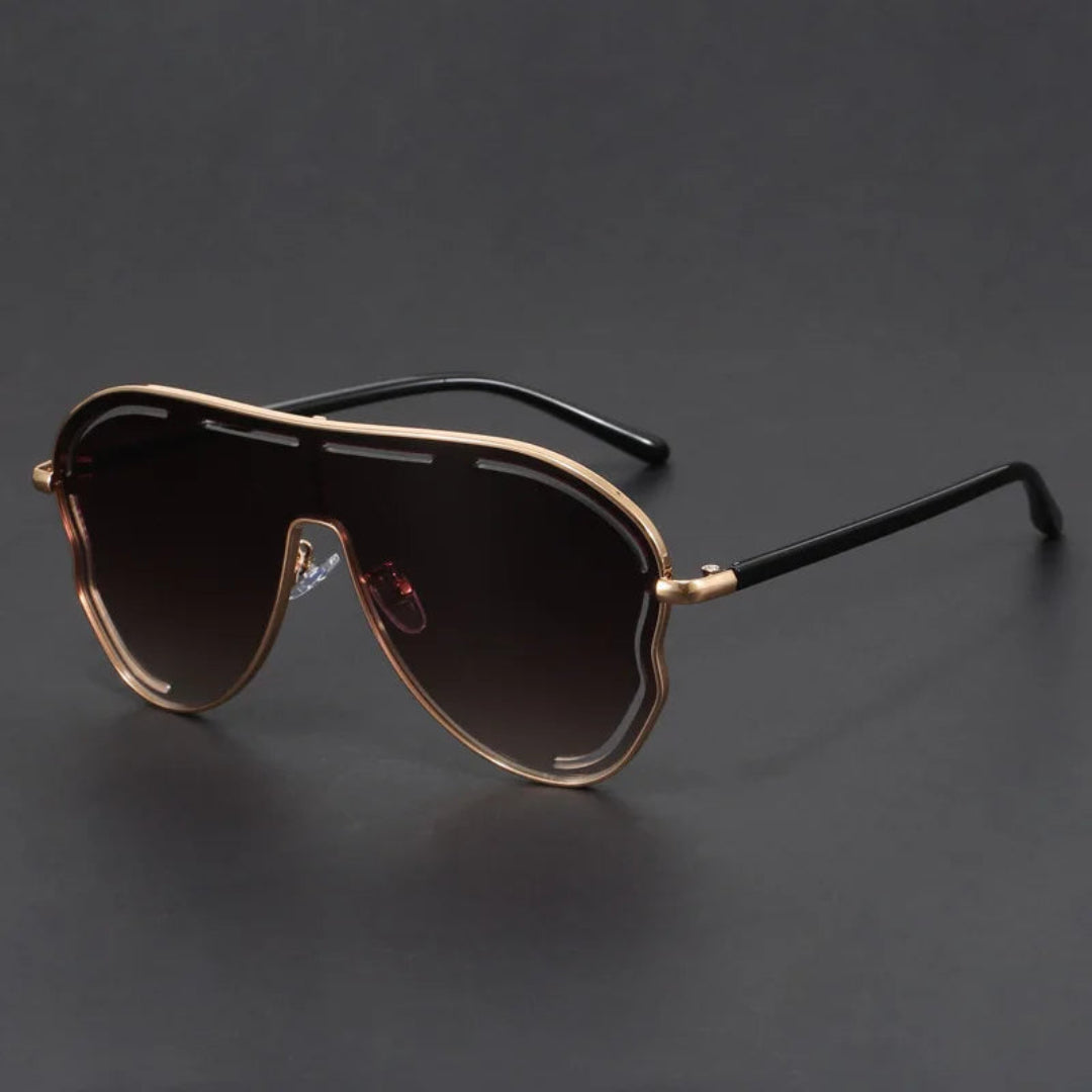 Jules | Oversized Aviator Shield Sunglasses