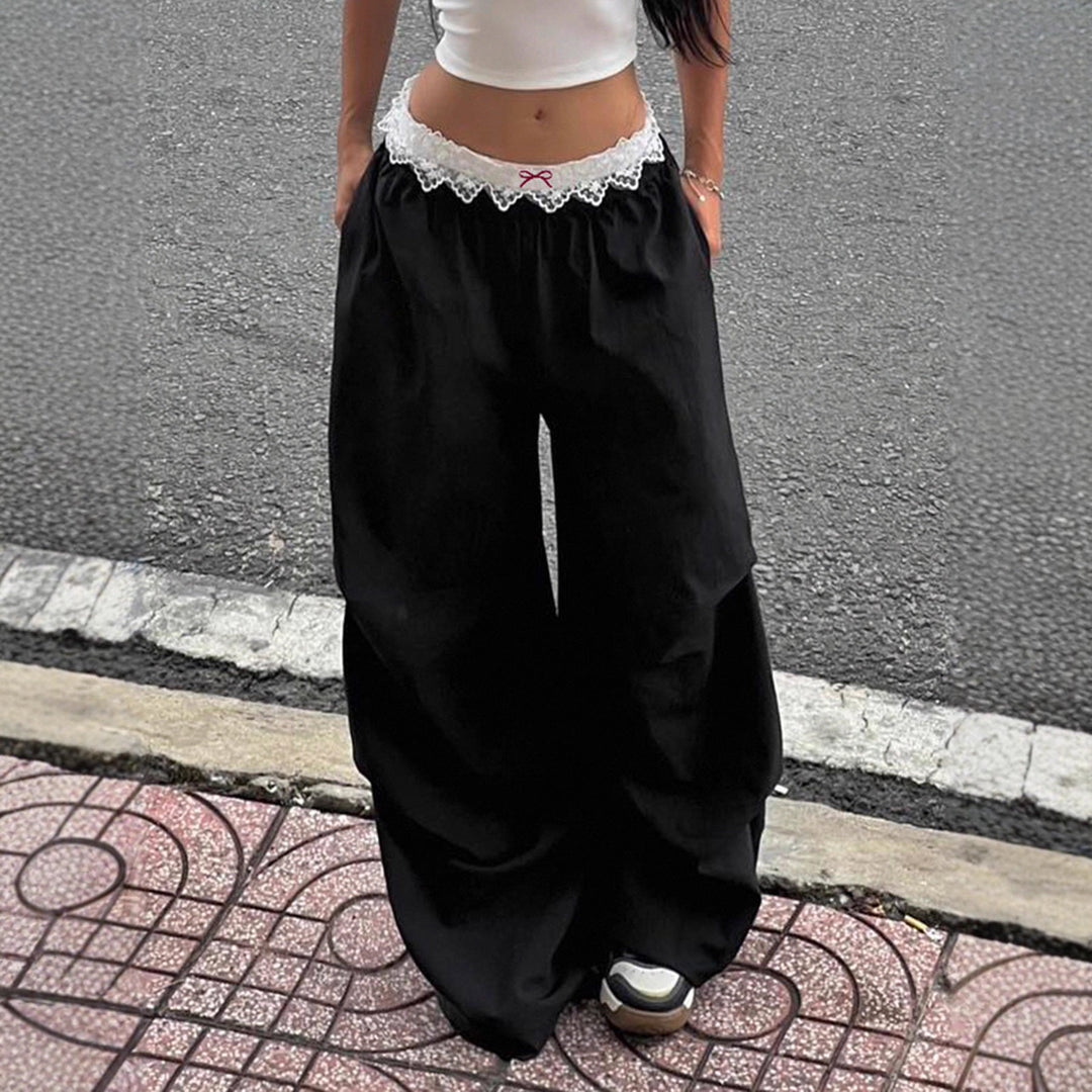 Nadia womens wide leg pleated trousers