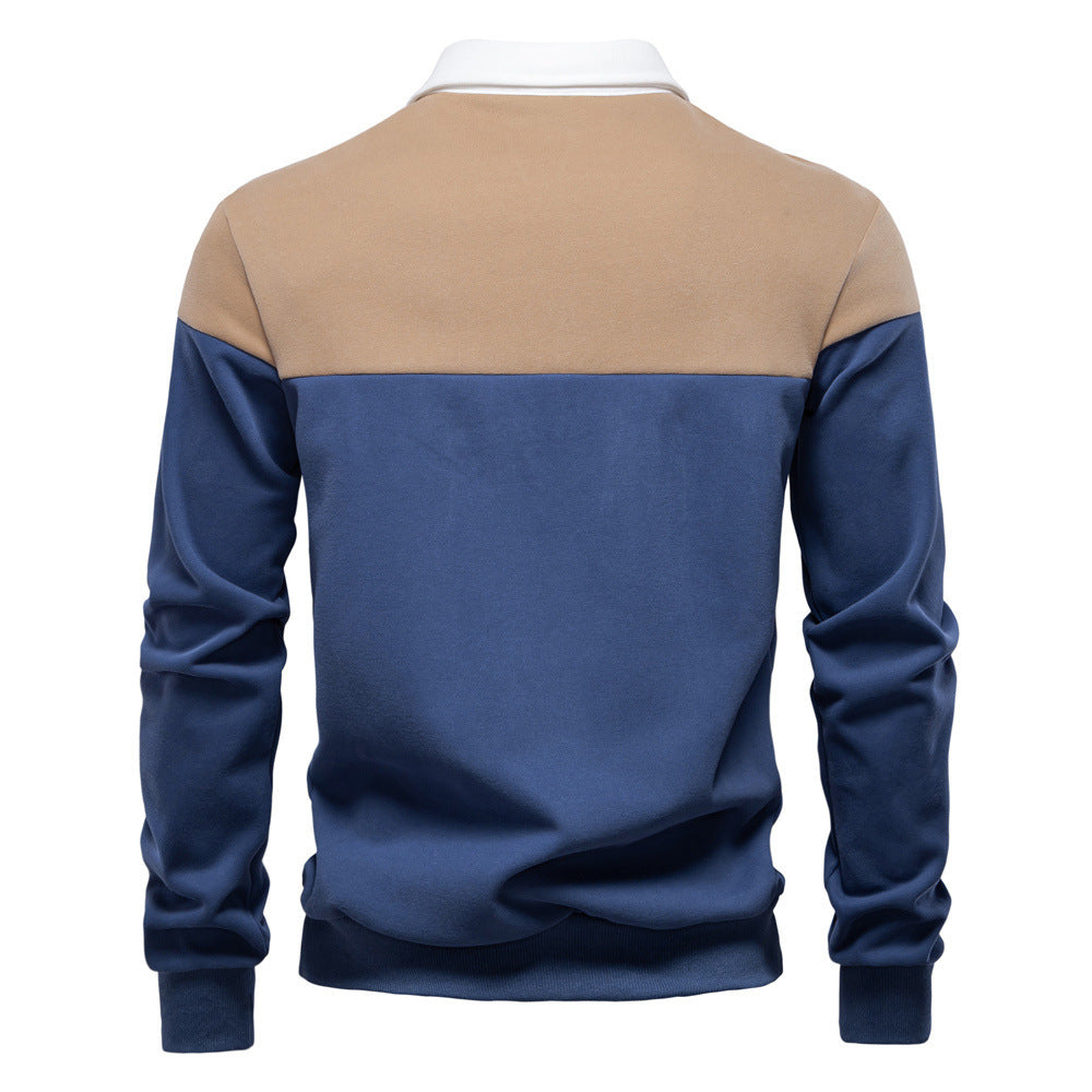 Lane mens two-tone rugby shirt