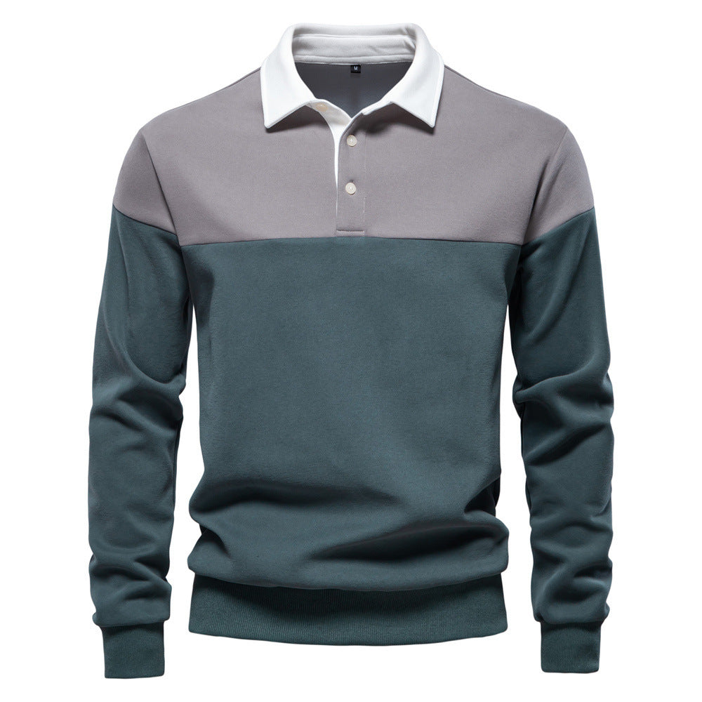 Lane mens two-tone rugby shirt