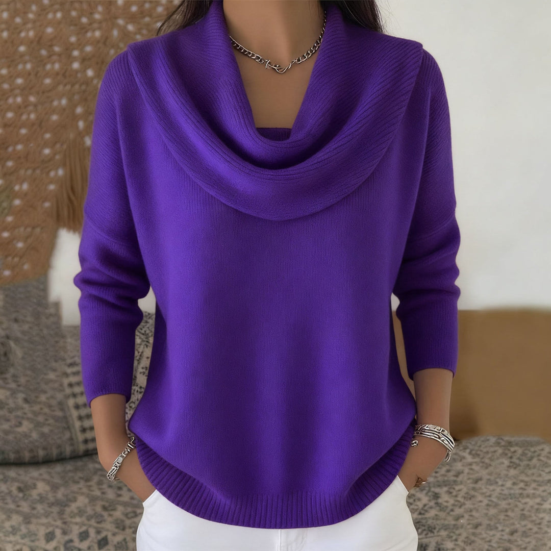 Willow | Womens Cowl Neck Knit Sweater