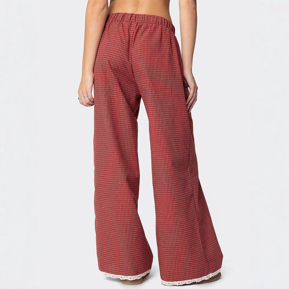 Nora womens checked pajama pants