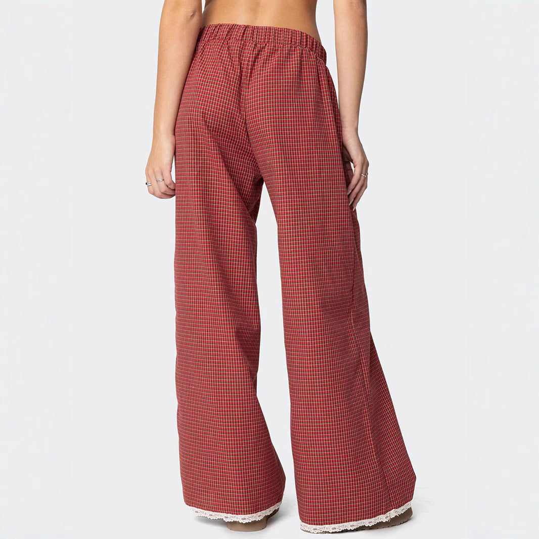 Nora womens checked pajama pants
