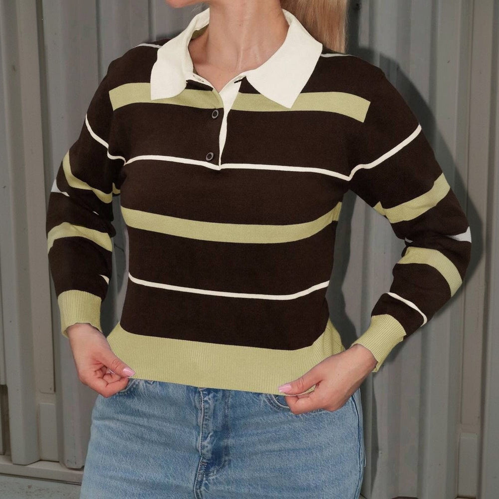 Elise womens striped rugby shirt