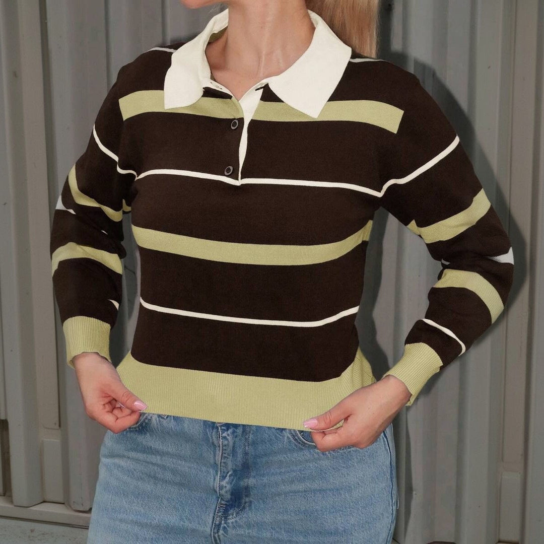 Elise womens striped rugby shirt