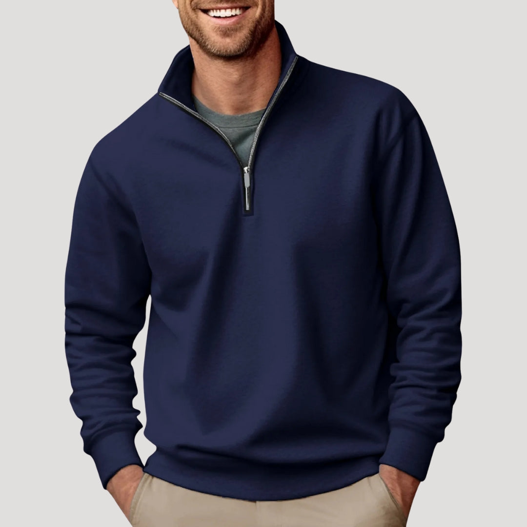 Noah mens quarter zip sweater