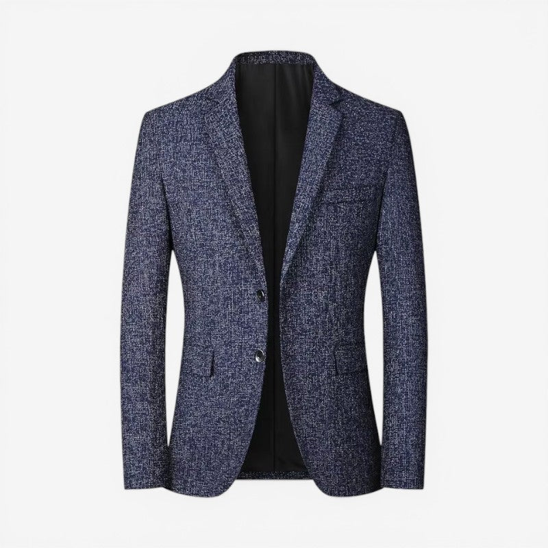 Mens slim fit textured suit blazer, view 2