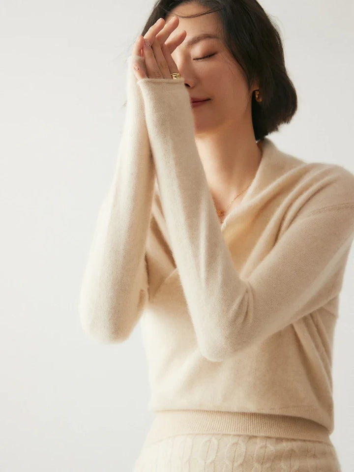 Ivy | Womens Wrap Sweater Long Sleeve Relaxed