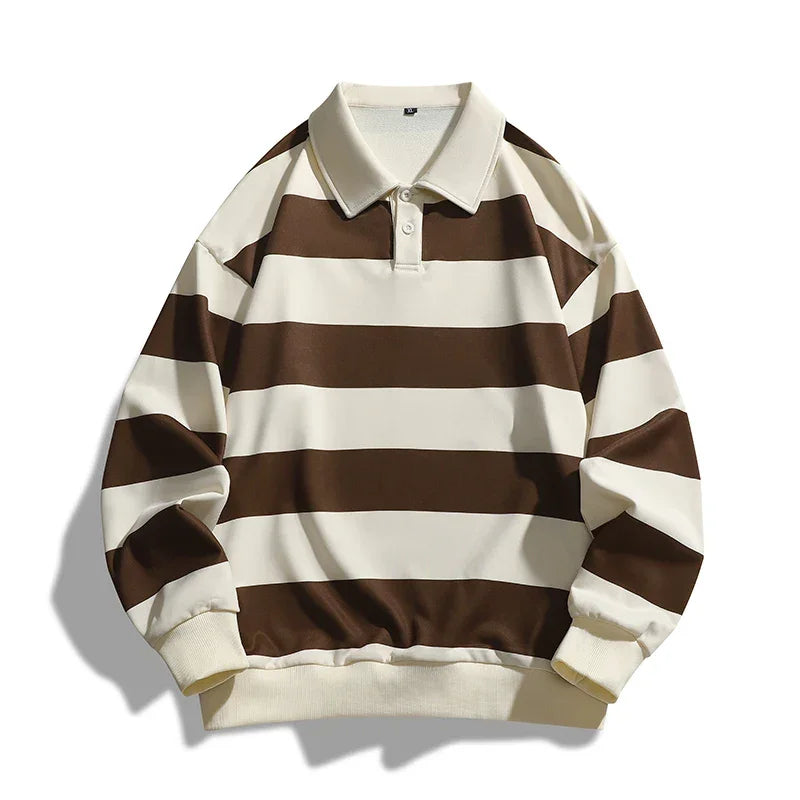 Ocean striped rugby shirt