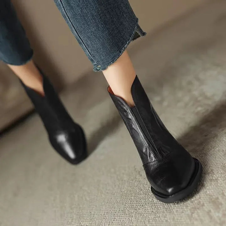 Womens block heel ankle boots, view 8