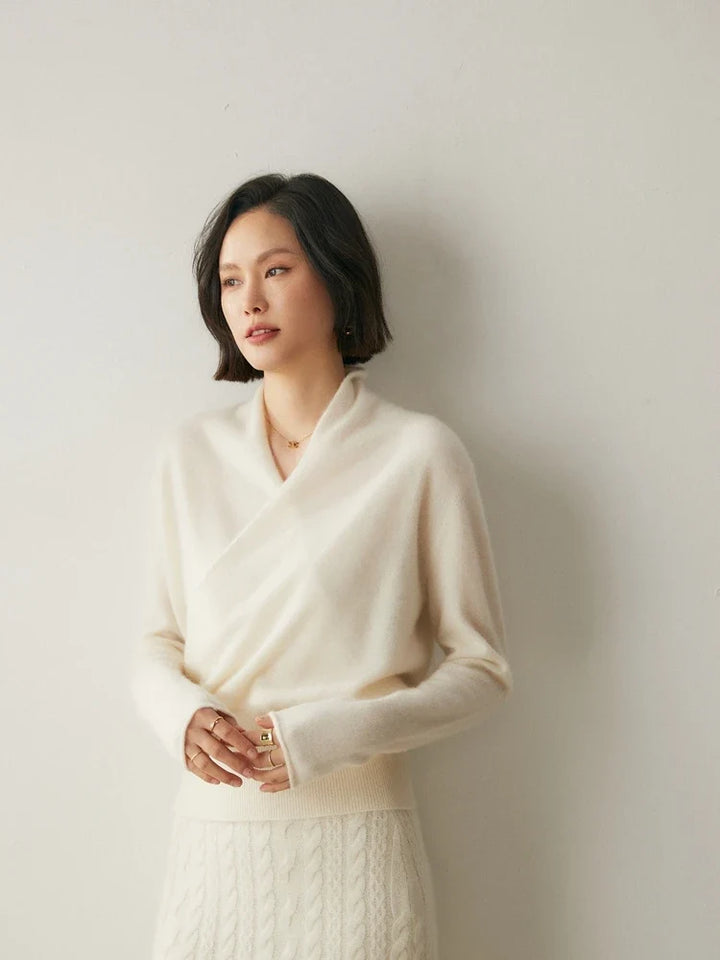 Ivy | Womens Wrap Sweater Long Sleeve Relaxed