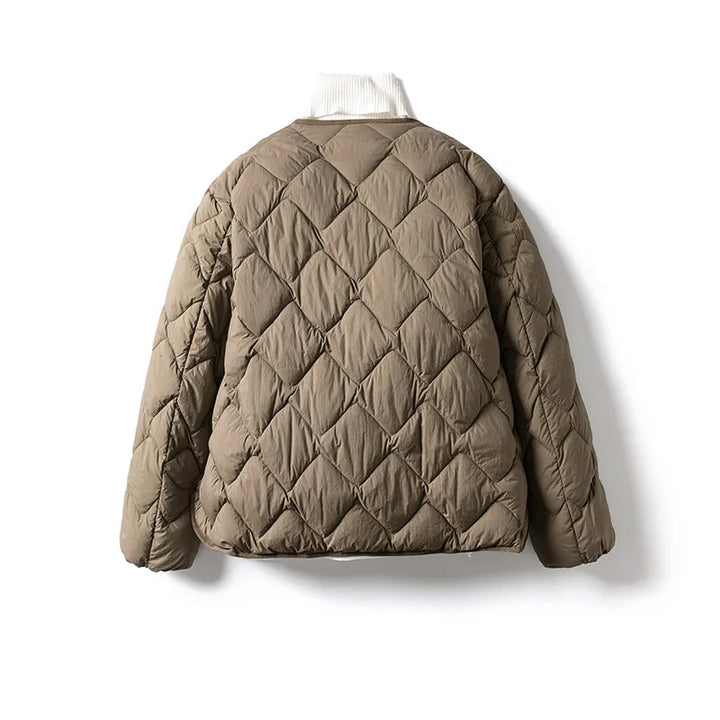 Womens quilted puffer jacket, view 9