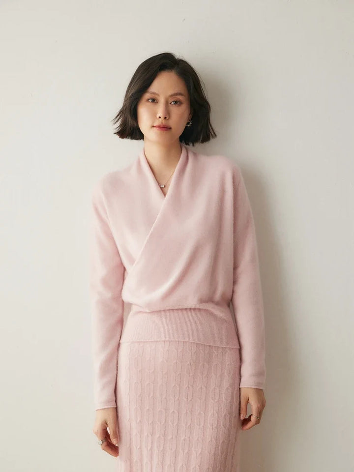 Ivy | Womens Wrap Sweater Long Sleeve Relaxed