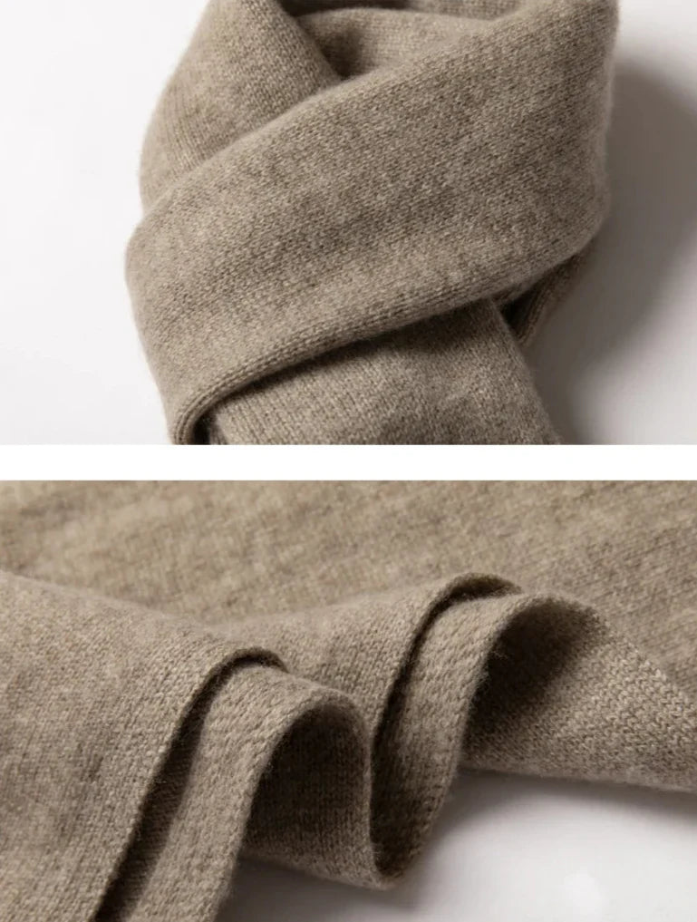 Ellis | Knitted Solid Texture Scarf Accessory